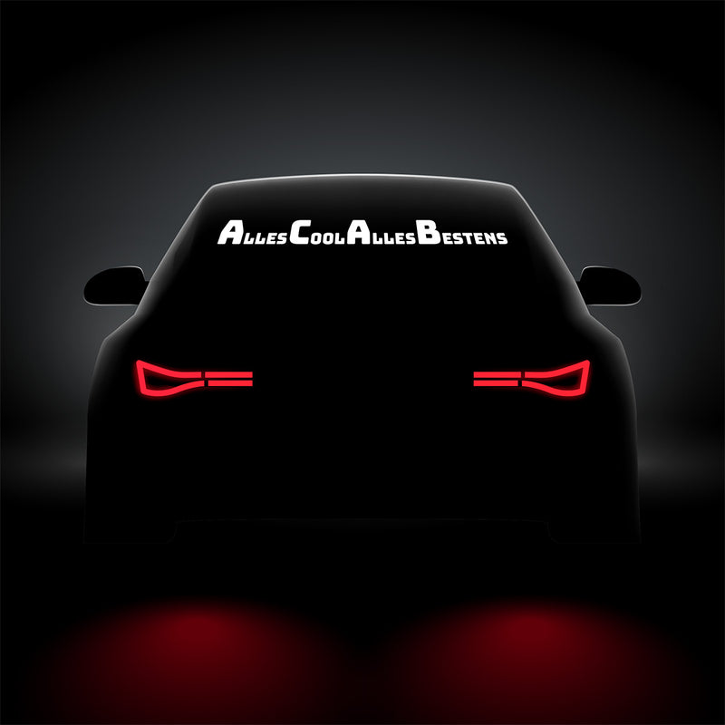 Alles cool. Alles bestens. Heckscheibe | Jetzt online gestalten