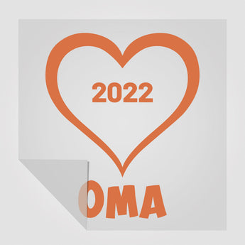 Oma Sticker mit Jahr | StickyWorld Exclusive | Foliensticker