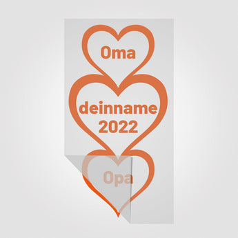 Oma und Opa Sticker mit Jahr | StickyWorld Exclusive | Foliensticker