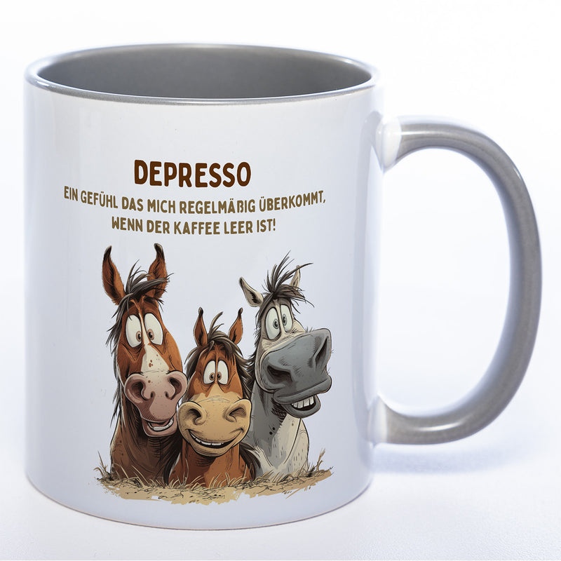 Motiv - Tasse Depresso - spülmaschinenfest