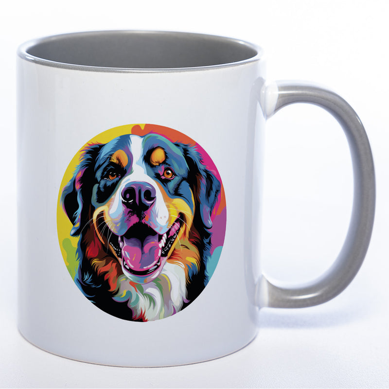 Mug Art Tasse mit Berner Sennenhund Motiv 2 & wahlweise mit Namen - Kaffeetasse StickyWorld Exclusive