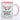 Blümchen-Tasse mit Spruch "Wenn man keine Ahnung hat: Fresse halten" - Lustige Kaffeetasse spülmaschinenfest