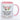 Blümchen-Tasse mit Spruch "Das Wetter ist heute so wie ich: Über 30 und sehr heiß." - Lustige Kaffeetasse spülmaschinenfest