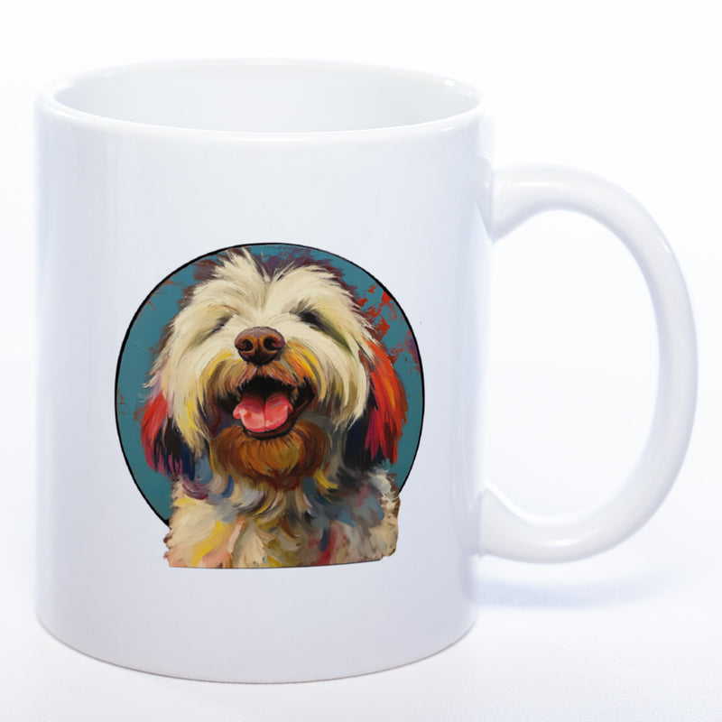 Mug Art Tasse mit Bobtail Motiv 3 & wahlweise mit NAMEN- Kaffeetasse StickyWorld Exclusive