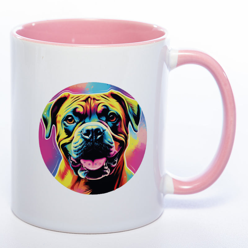 Mug Art Tasse mit Boxer & wahlweise mit NAMEN - Kaffeetasse StickyWorld Exclusive