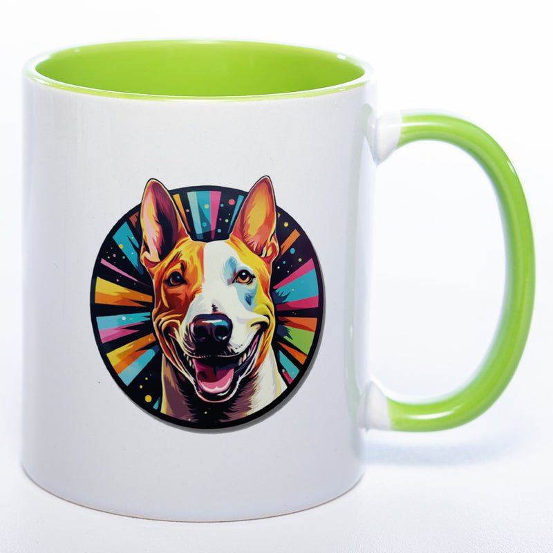 Mug Art Tasse mit Bullterrier Motiv 3 & wahlweise mit NAMEN - Kaffeetasse StickyWorld Exclusive
