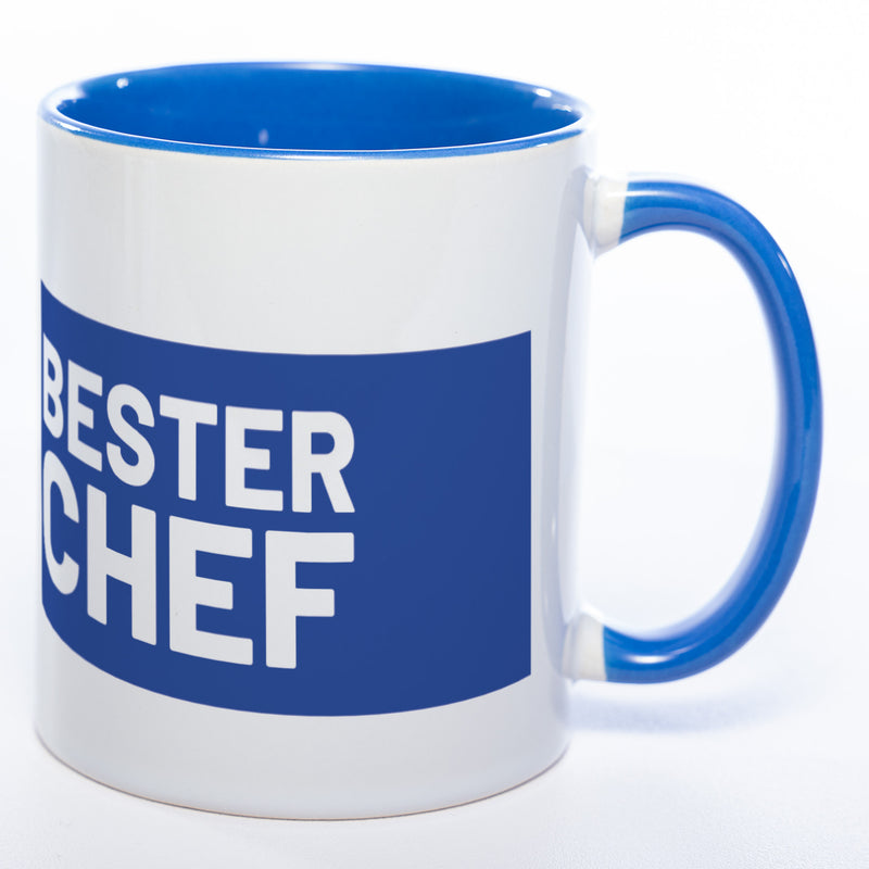 Tasse "Bester Chef" mit Foto (HD Druck) | Jetzt selbst gestalten! Spülmaschinenfest
