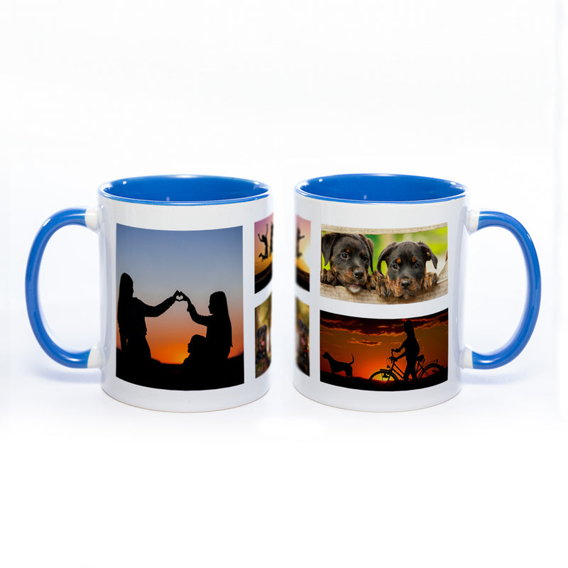 Collagentasse 4 - Deine Fotos als Collage spülmaschinenfest | Jetzt selbst gestalten!