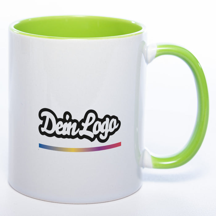 10x Tasse mit Firmenlogo (beidseitig) spülmaschinenfest | Jetzt selbst gestalten!
