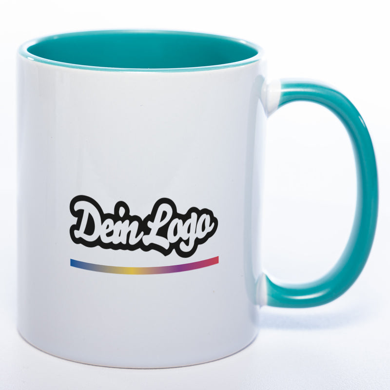 10x Tasse mit Firmenlogo (beidseitig) spülmaschinenfest | Jetzt selbst gestalten!