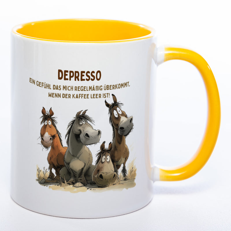 Motiv - Tasse Depresso 2 - spülmaschinenfest
