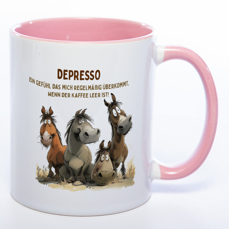 Motiv - Tasse Depresso 2 - spülmaschinenfest