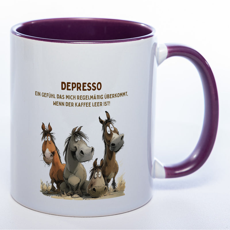 Motiv - Tasse Depresso 2 - spülmaschinenfest