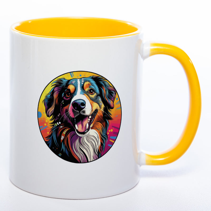 Mug Art Tasse mit Epagneul Breton & wahlweise mit NAME - Kaffeetasse StickyWorld Exclusive