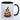 Motiv-Tasse mit süßem Geist und Kürbissen - exclusive Kaffeetasse spülmaschinenfest