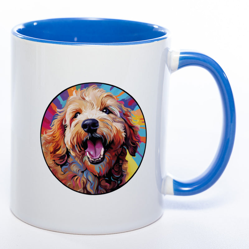 Mug Art Tasse mit Goldendoodle Motiv wahlweise mit NAME - Kaffeetasse StickyWorld Exclusive