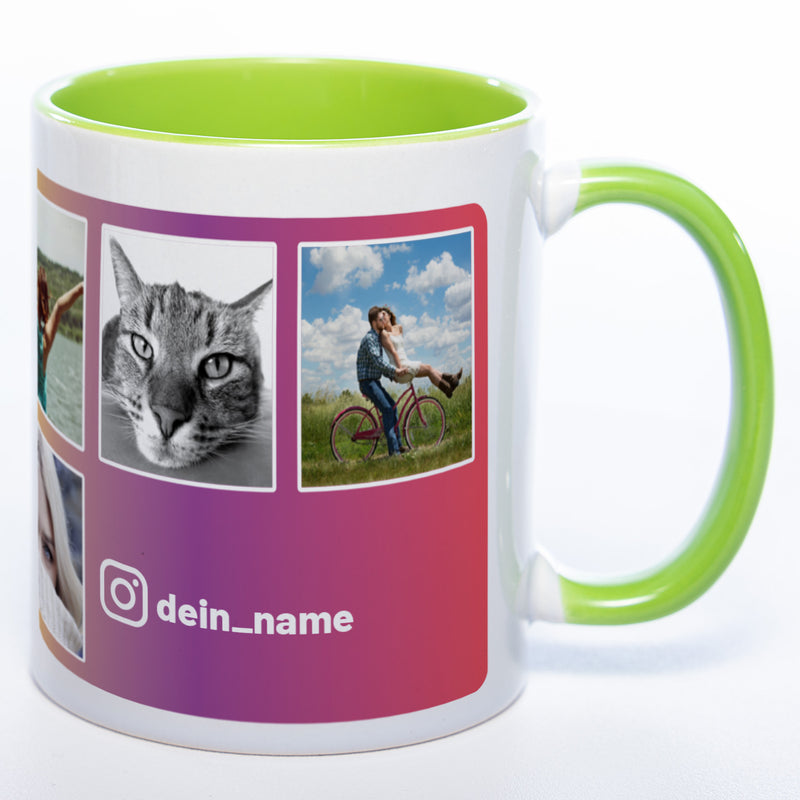 Dein Insta-Feed als Tasse spülmaschinenfest | Jetzt selbst gestalten!