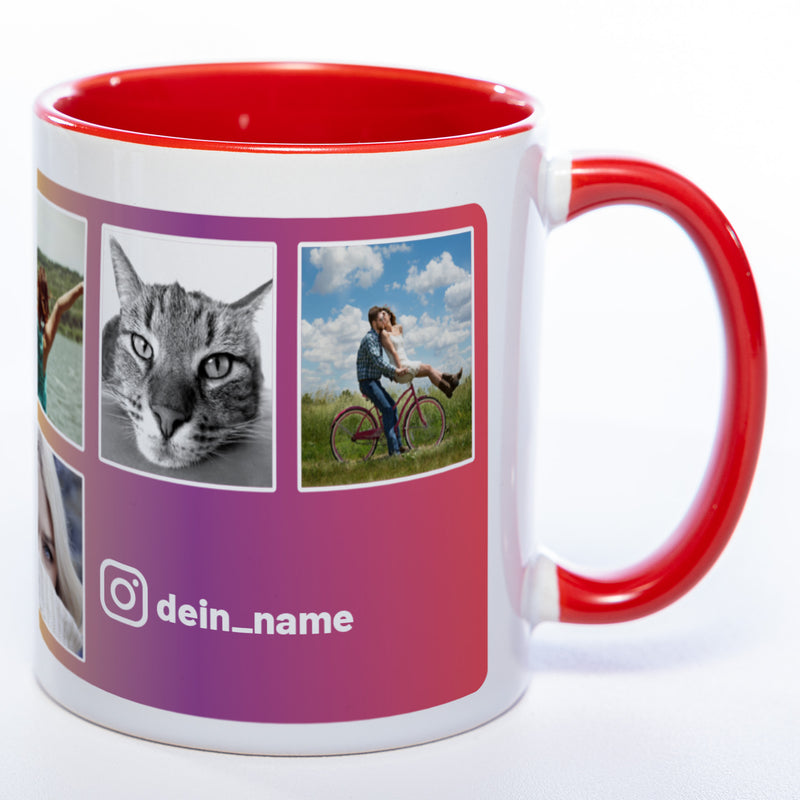 Dein Insta-Feed als Tasse spülmaschinenfest | Jetzt selbst gestalten!