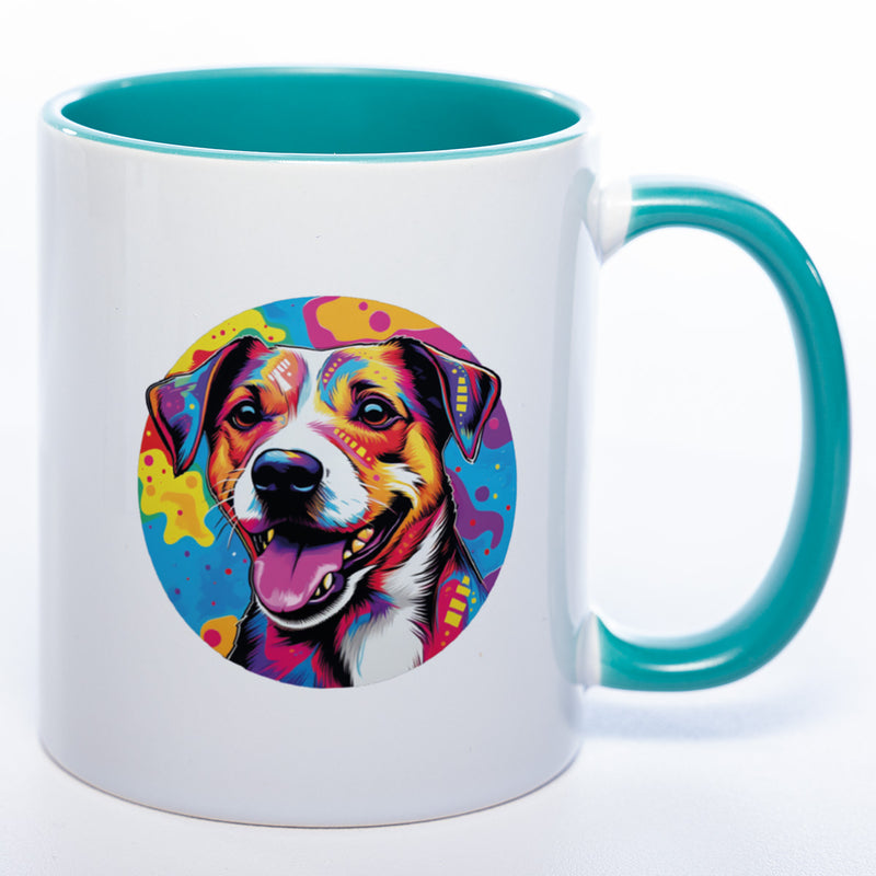 Mug Art Tasse mit Jack Russel Motiv 2 & wahlweise mit NAMEN- Kaffeetasse StickyWorld Exclusive