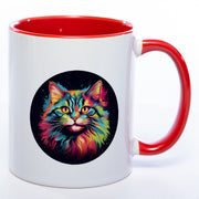 Tasse rot Katze