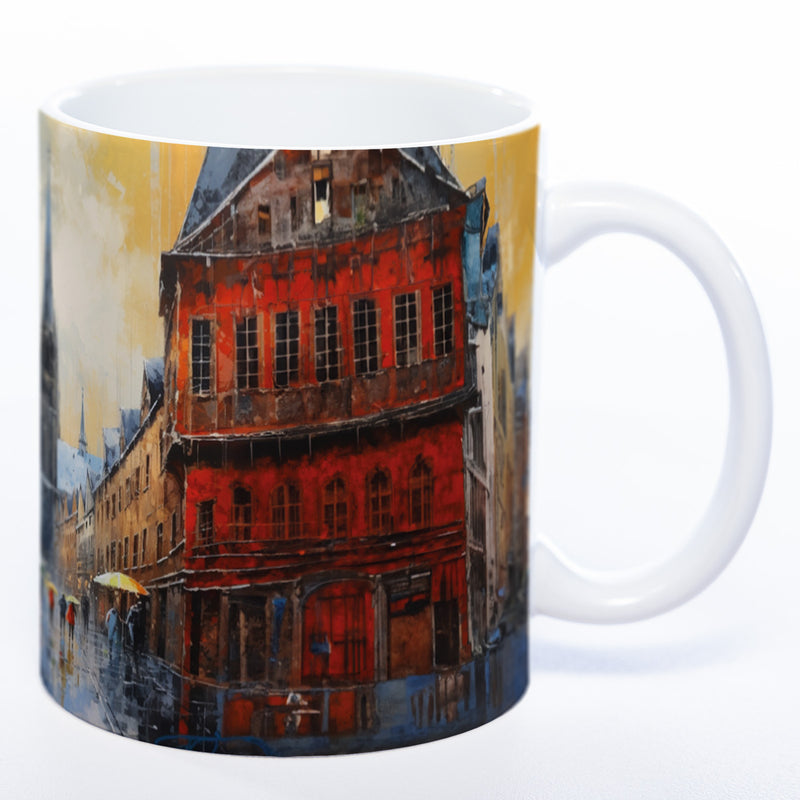 Motiv-Tasse KÖLN - farbenfrohe Kaffeetasse spülmaschinenfest