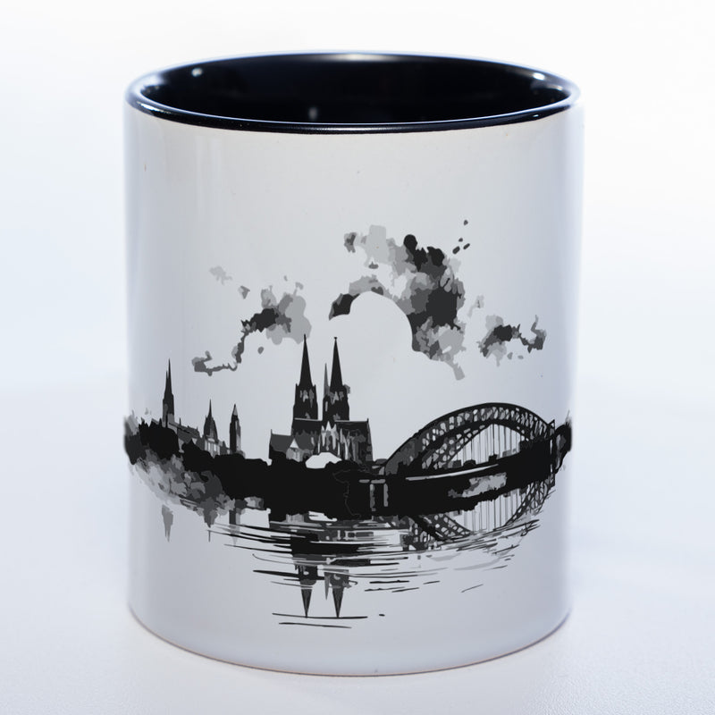 Spülmaschinenfeste Motiv-Tasse Skyline KÖLN