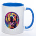 Tasse auf Wunsch mit Name Labrador blau