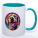 Tasse auf Wunsch mit Name Labrador petrol
