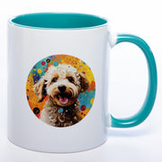 Tasse auf Wunsch mit Name Lagottoromagnolo petrol