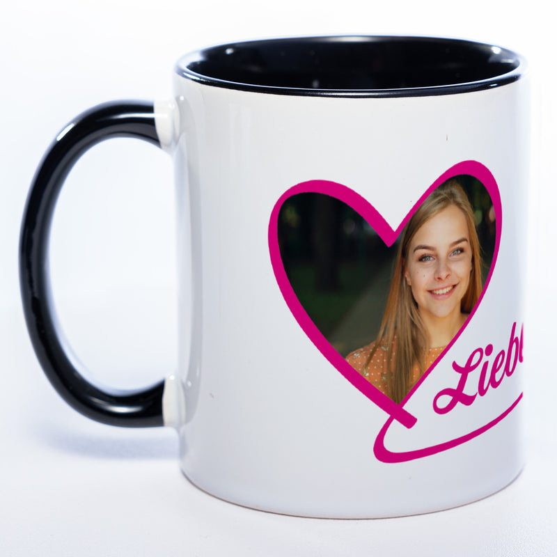Spülmaschinenfeste Tasse "Lieblingsmensch" mit Foto (HD Druck) | Jetzt selbst gestalten!