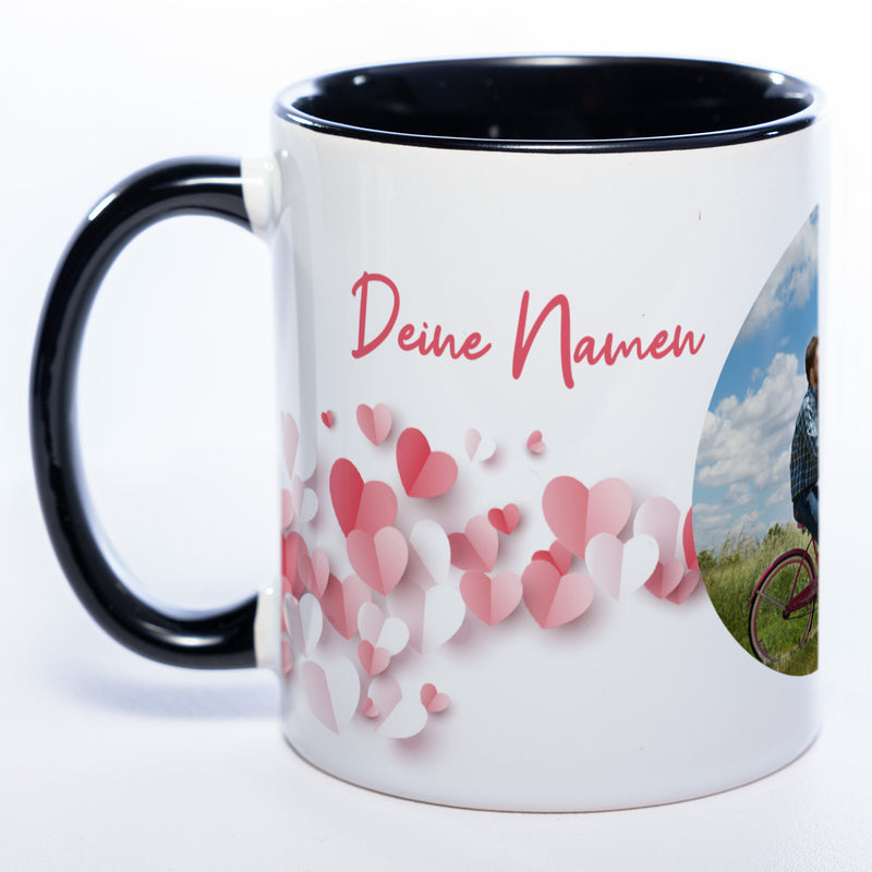 Liebes-Tasse "Love Mug" mit Foto und Wunschtext (HD Druck) spülmaschinenfest| Jetzt selbst gestalten!