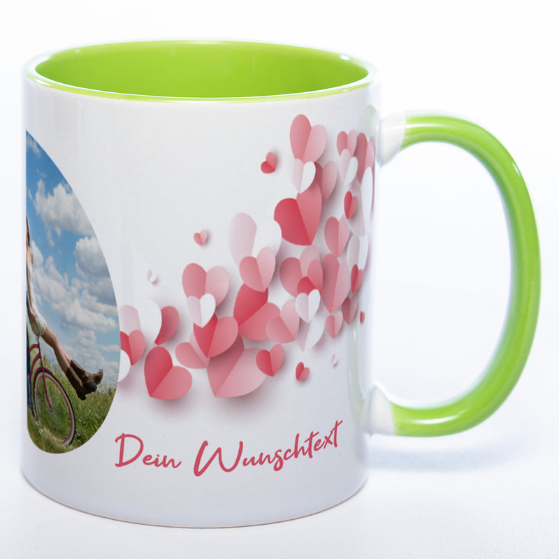 Liebes-Tasse "Love Mug" mit Foto und Wunschtext (HD Druck) spülmaschinenfest| Jetzt selbst gestalten!