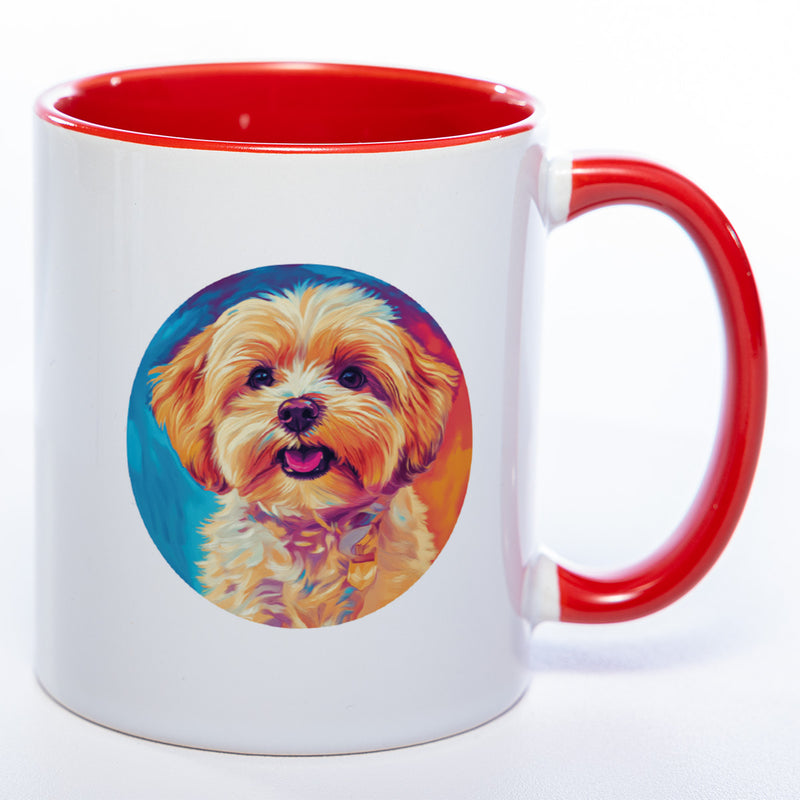 Mug Art Tasse mit Maltipoo Motiv & wahlweise mit NAMEN - Kaffeetasse StickyWorld Exclusive