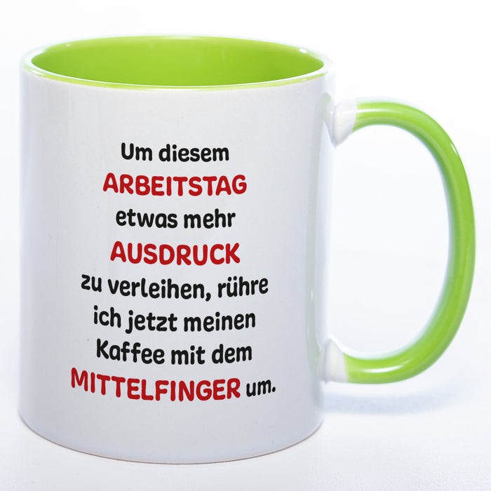 Mittelfinger Kaffeetasse - lustige Kaffeetasse - spülmaschinenfest