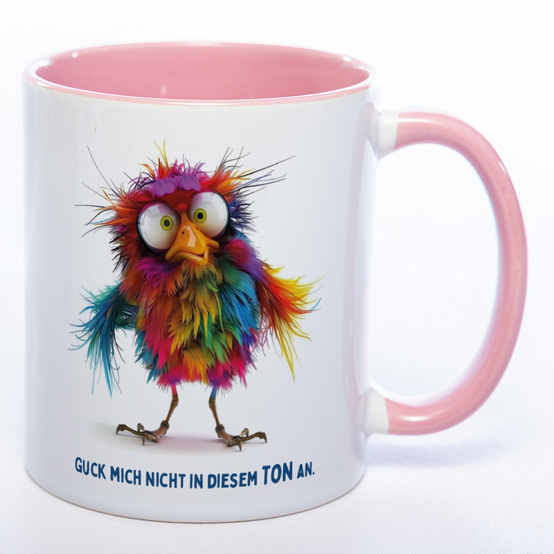 Motiv-Tasse mit Spruch "Guck mich nicht in diesem Ton an" - lustige Kaffeetasse in vielen Farben