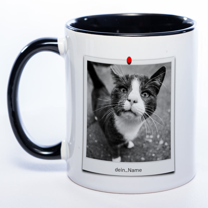 Spülmaschinenfeste Tasse "Polaroid" mit Foto (HD Druck) | Jetzt selbst gestalten!