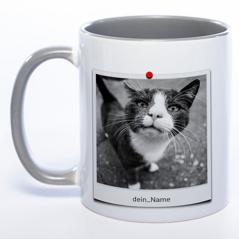 Spülmaschinenfeste Tasse "Polaroid" mit Foto (HD Druck) | Jetzt selbst gestalten!