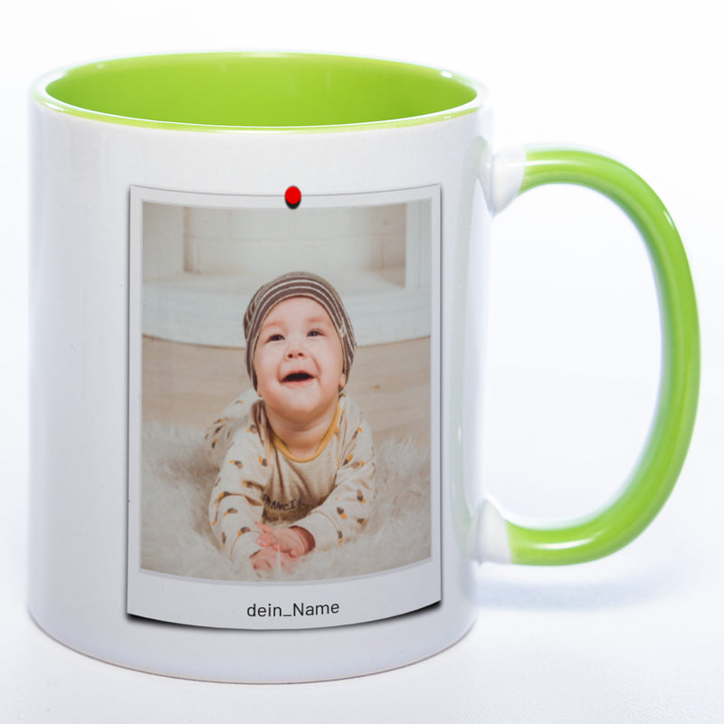 Spülmaschinenfeste Tasse "Polaroid" mit Foto (HD Druck) | Jetzt selbst gestalten!