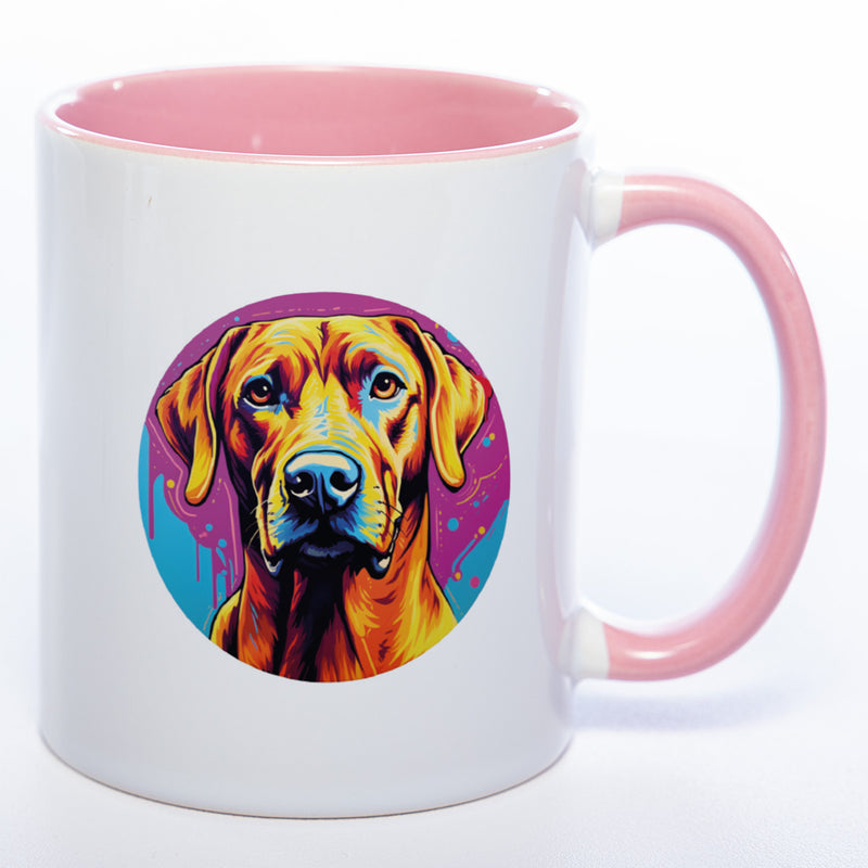 Mug Art Tasse mit Rhodesian Ridgeback Motiv 2 & wahlweise mit NAMEN- Kaffeetasse StickyWorld Exclusive