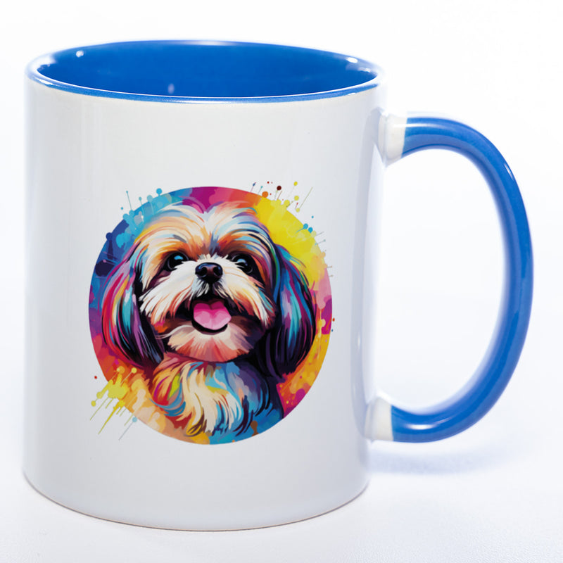 Mug Art Tasse mit Shih Tzu Motiv 2 & wahlweise mit NAMEN - Kaffeetasse StickyWorld Exclusive