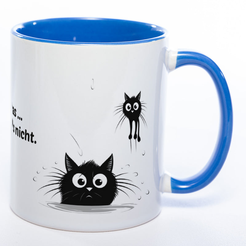 Egal was ... ich wars nicht - spülmaschinenfeste Katzen Motiv-Tasse  - süße Kaffeetasse in vielen Farben
