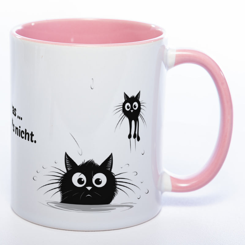 Egal was ... ich wars nicht - spülmaschinenfeste Katzen Motiv-Tasse  - süße Kaffeetasse in vielen Farben