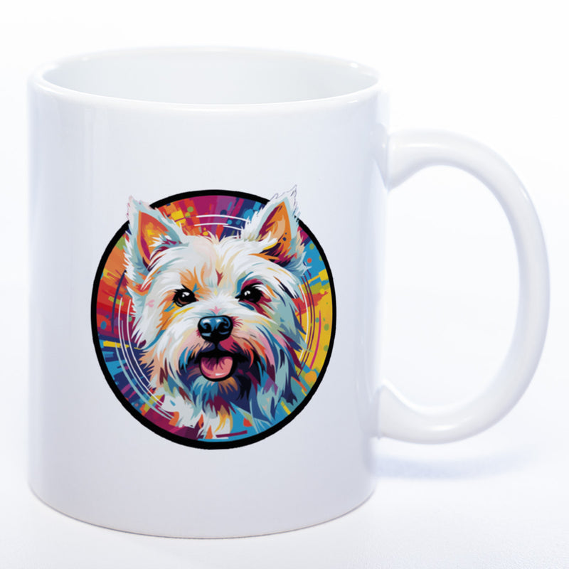 Mug Art Tasse mit Westhighland Terrier Motiv 4 & wahlweise mit NAMEN - Kaffeetasse StickyWorld Exclusive