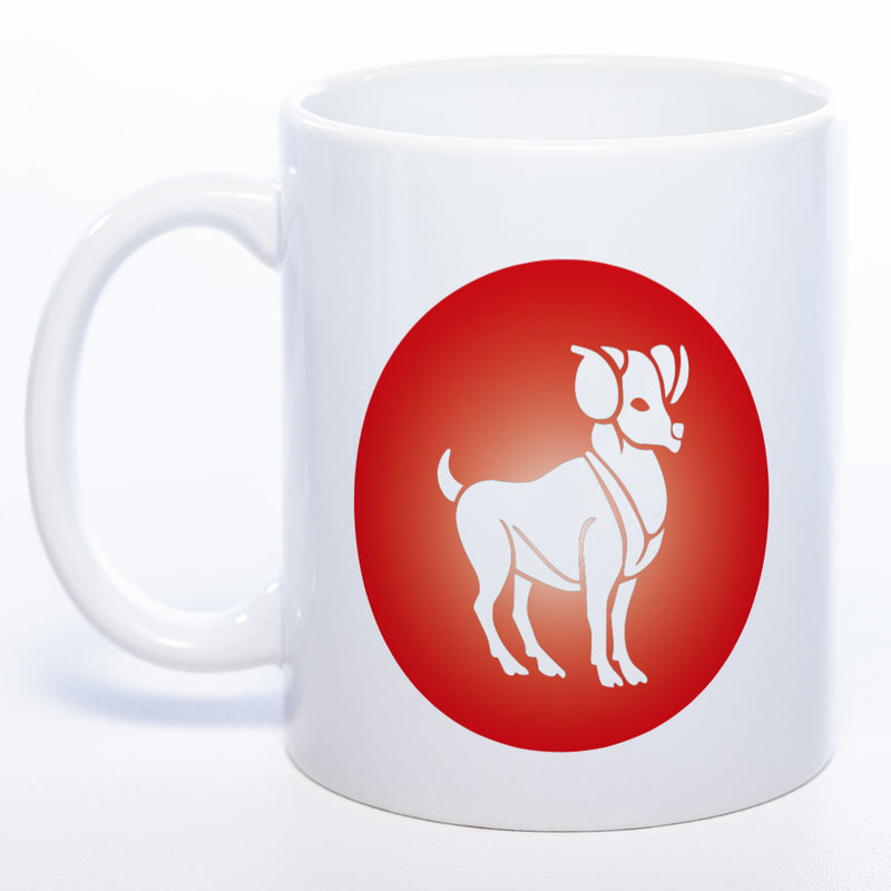 Sternzeichen -Tasse mit Namen und Geburtsdatum - spülmaschinenfest