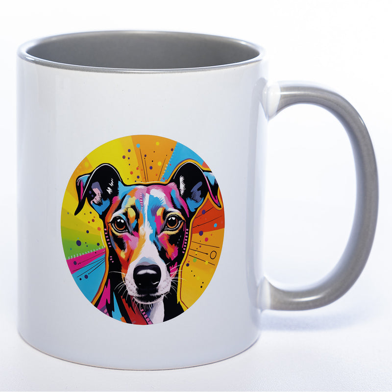 Mug Art Tasse mit Windhund Motiv wahlweise mit NAME - Kaffeetasse StickyWorld Exclusive