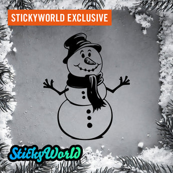 Schneemann Sticker StickyWorld Exclusive | Foliensticker in 3 Größen