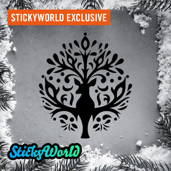 Weihnachtszauberbaum 2 Sticker StickyWorld Exclusive | Foliensticker in 3 Größen