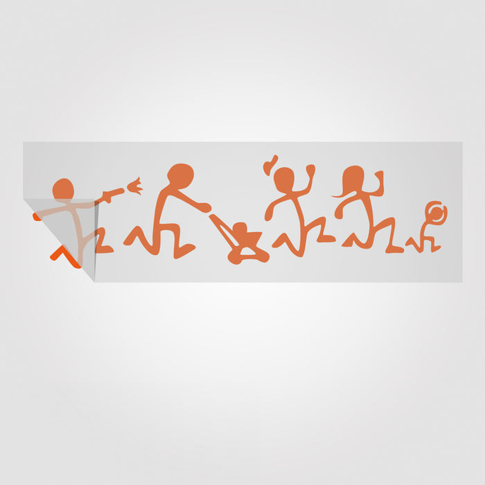 Familysticker Nobody cares about your stick figure family - mit und ohne Text | Foliensticker