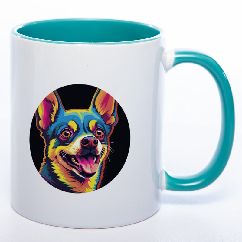 Mug Art Tasse mit Chihuahua Motiv 2 & wahlweise mit NAMEN- Kaffeetasse StickyWorld Exclusive