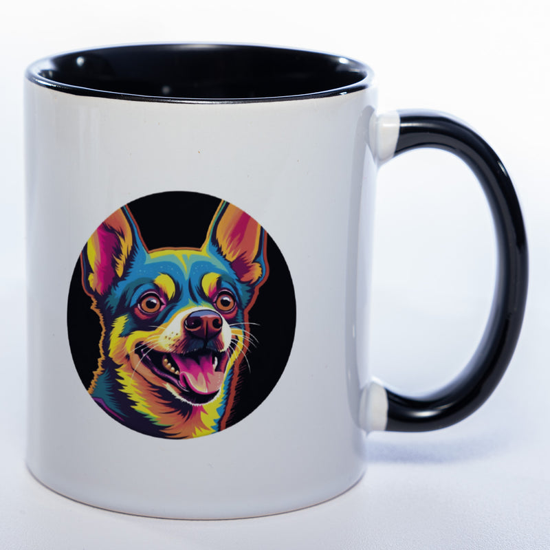 Mug Art Tasse mit Chihuahua Motiv 2 & wahlweise mit NAMEN- Kaffeetasse StickyWorld Exclusive